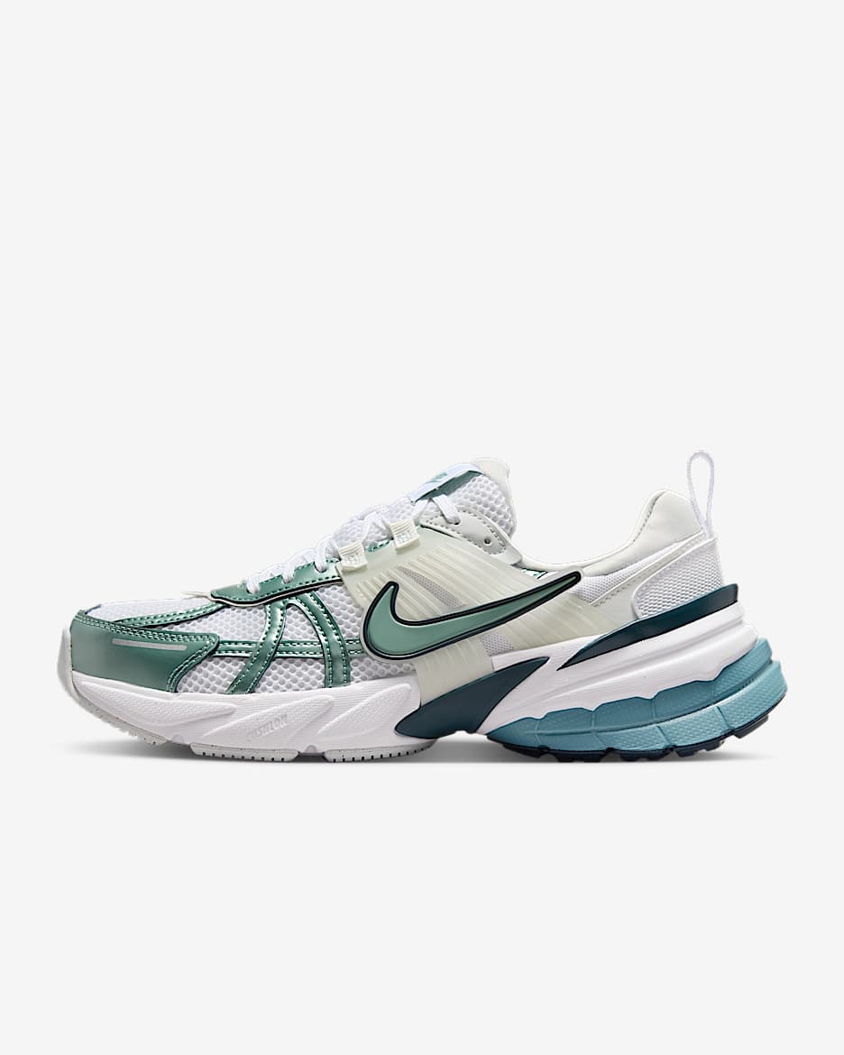 Tenis para mujer Nike V2K Run - Blanco/Azul humeante/Azul marino militar/Cañón