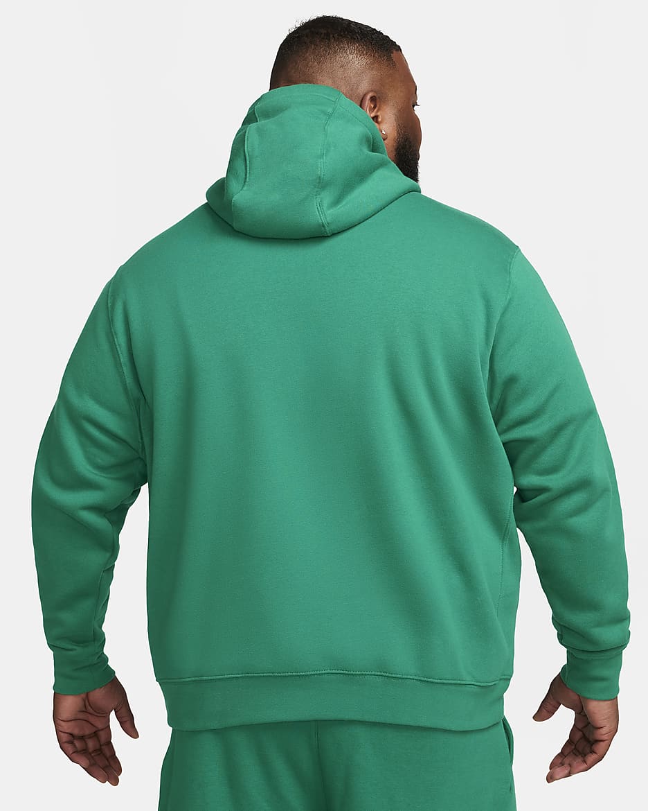 Nike Sportswear Club Fleece Men's Graphic Pullover Hoodie - Malachite/Malachite/White