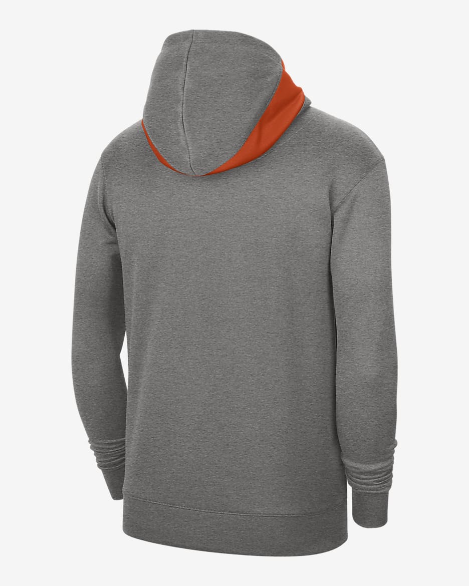 Nike College Dri-FIT Spotlight (Clemson) Men's Hoodie - Dark Grey Heather/University Orange/University Orange