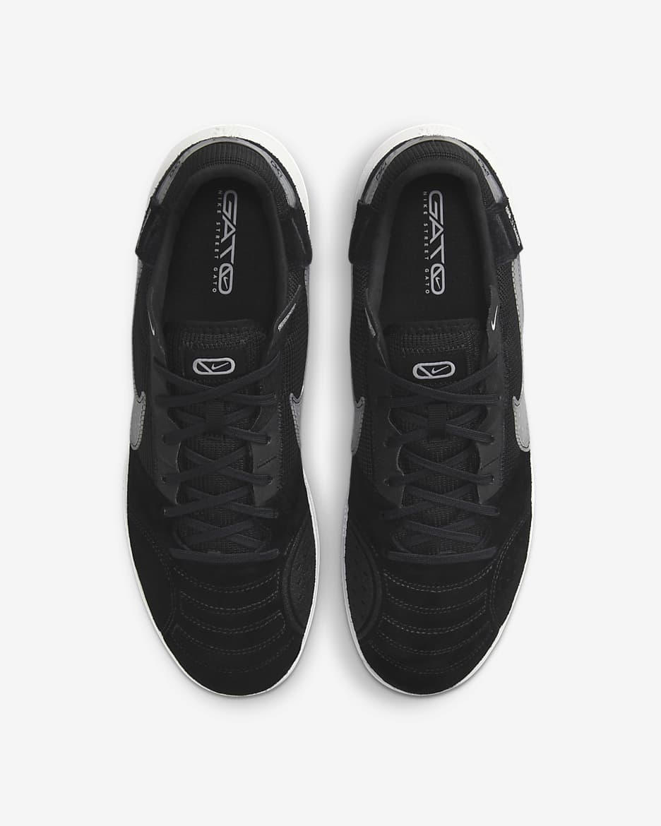 Tacos de fútbol de corte low Nike Streetgato - Negro/Sombrío apagado/Blanco cumbre