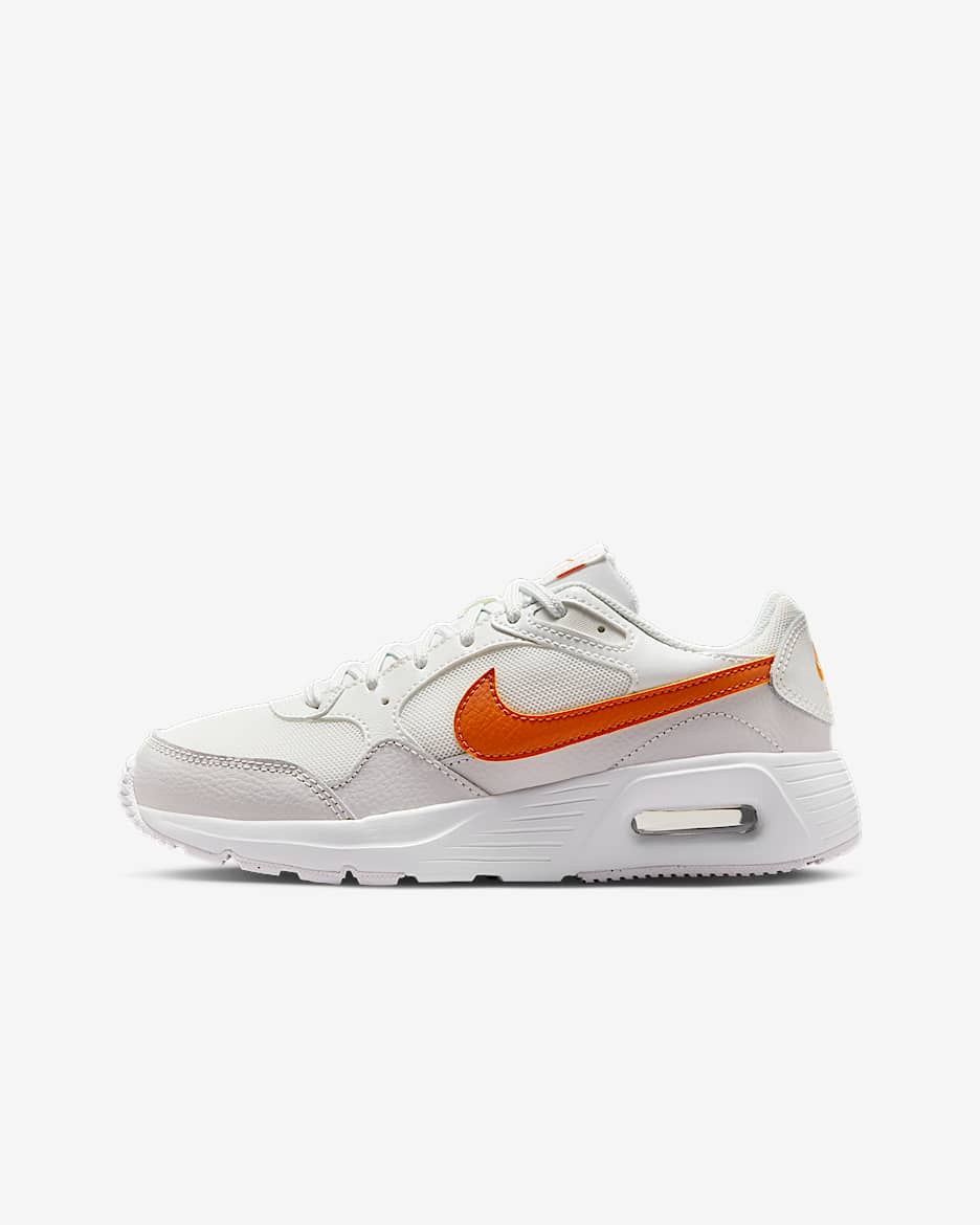 Calzado para niños talla grande Nike Air Max SC - Blanco cumbre/Gris vasto/Piel de naranja/Especia deportivo