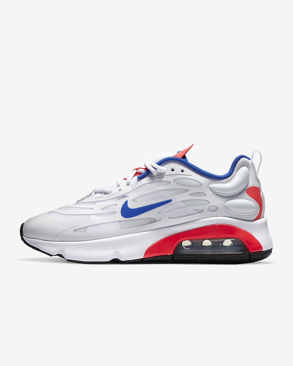 Nike Air Max Exosense-sko til kvinder - hvid/Flash Crimson/Metallic Silver/Racer Blue