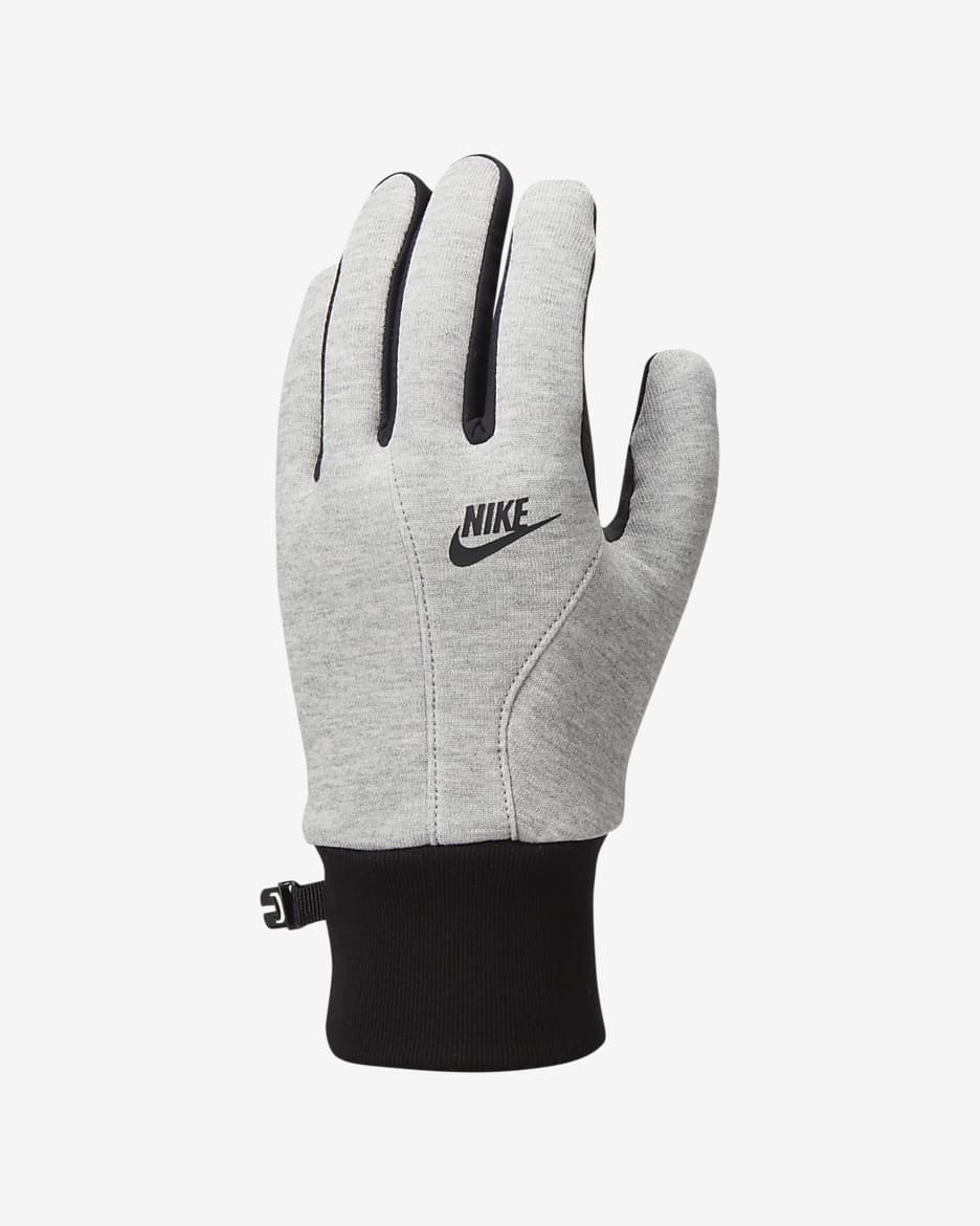 Guantes para hombre Nike Therma-FIT Tech Fleece - Blanco/Negro