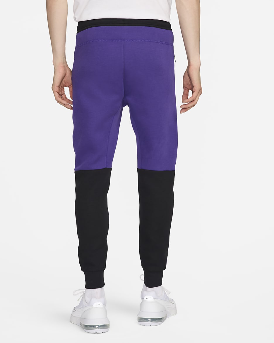 Joggingbyxor Nike Sportswear Tech Fleece för män - Field Purple/Svart