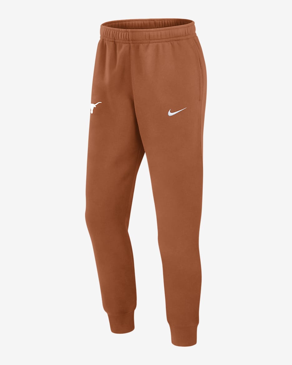 Texas Longhorns Sideline Team Issue Club Men's Nike College Pants - Burnt Orange