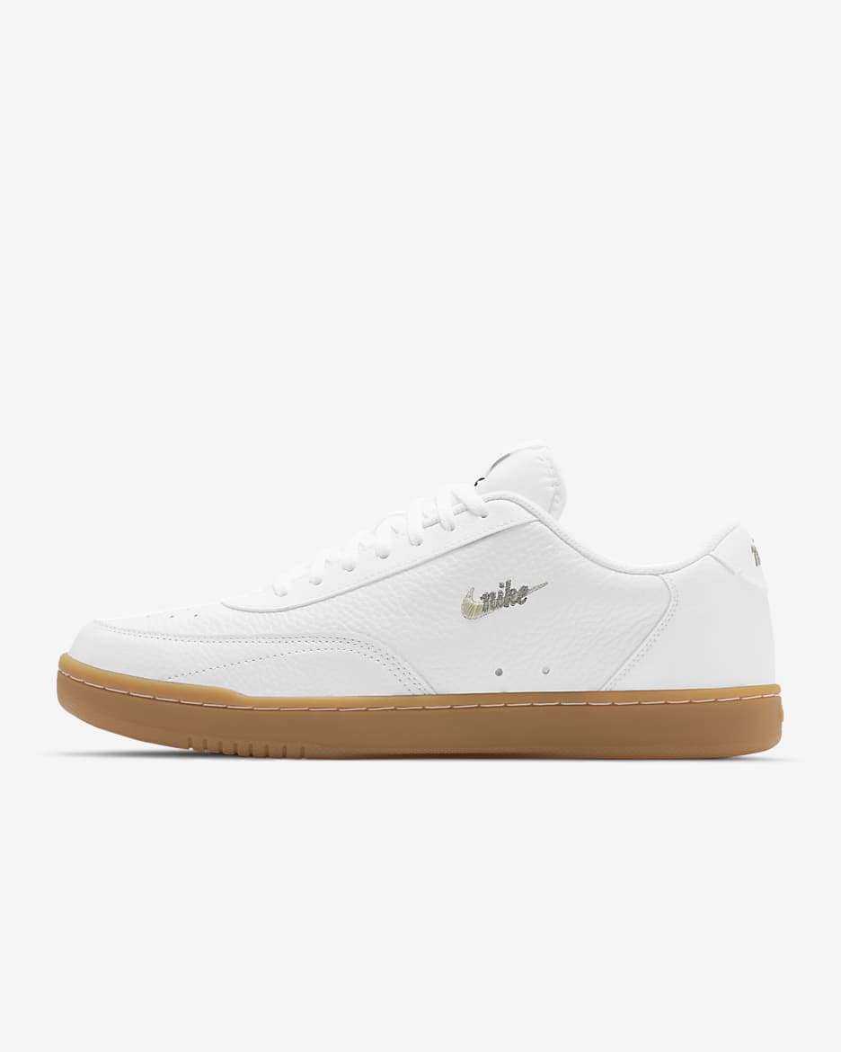 Scarpa Nike Court Vintage Premium - Uomo - Bianco/Enigma Stone/Gum Light Brown/Fossil