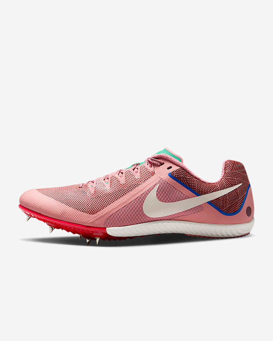 Nike Rival Multi Track and Field spikes voor heren - Red Stardust/Malachite/University Red/Pale Ivory