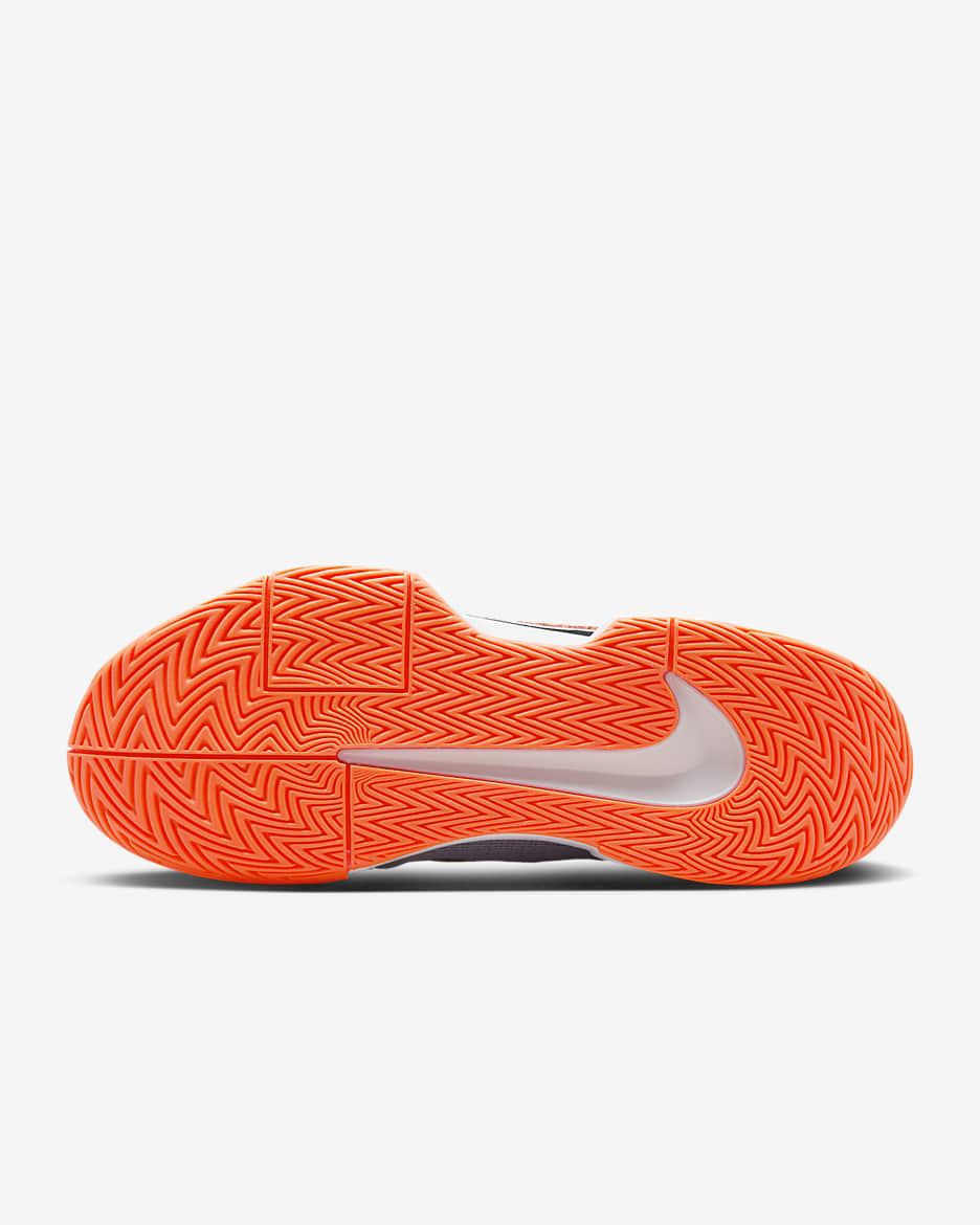 Nike GP Challenge Pro Premium Hartplatz-Tennisschuhe für Herren - Pure Platinum/Hyper Crimson/Weiß/Schwarz