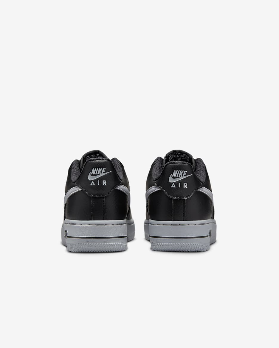 Chaussure Nike Air Force 1 pour ado - Noir/Wolf Grey