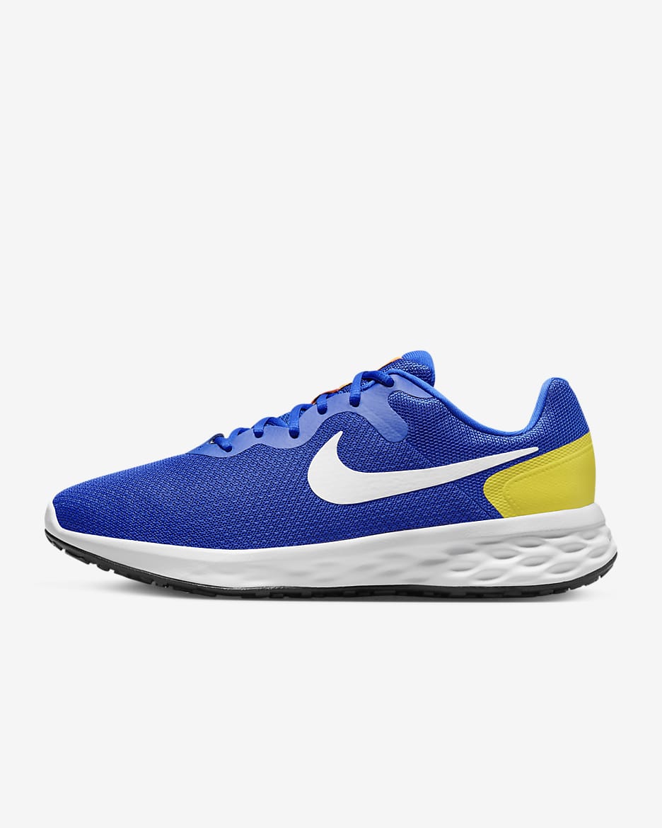 Nike Revolution 6 Men's Running Shoes (Extra Wide) - Racer Blue/High Voltage/Sundial/White