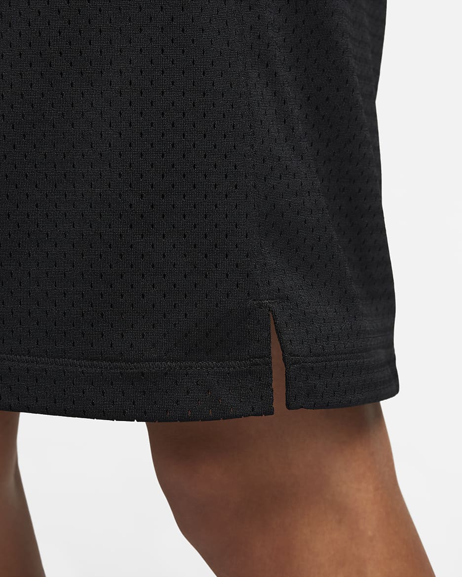 Nike Sportswear Swoosh nettingshorts til herre - Svart/Hvit