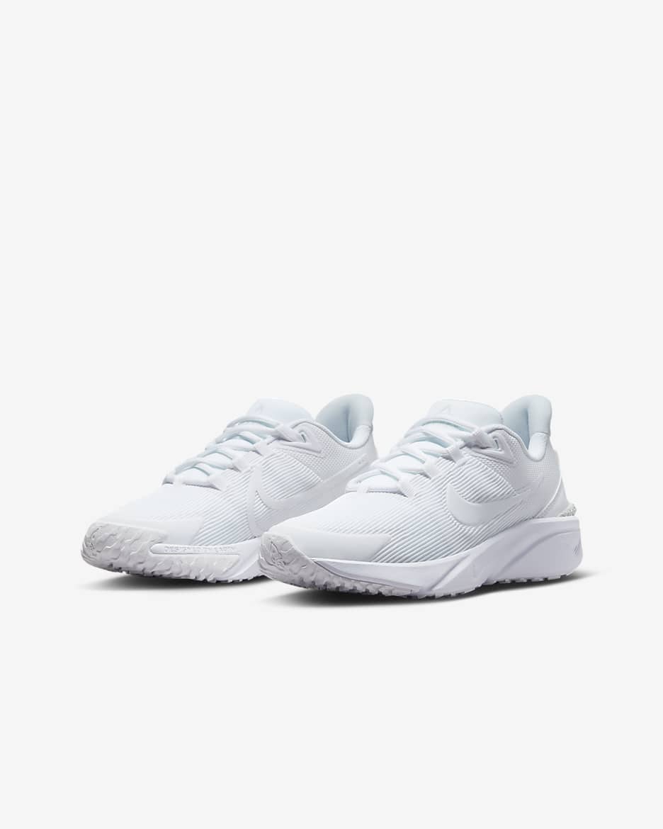 Chaussure de running sur route Nike Star Runner 4 pour ado - Blanc/Blanc/Pure Platinum/Blanc