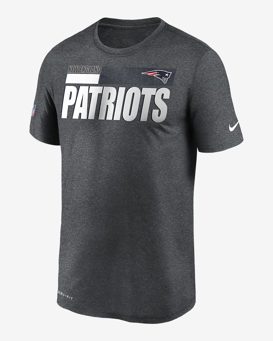 Nike Legend Sideline (NFL Patriots) T-shirt voor heren - Charcoal Heather