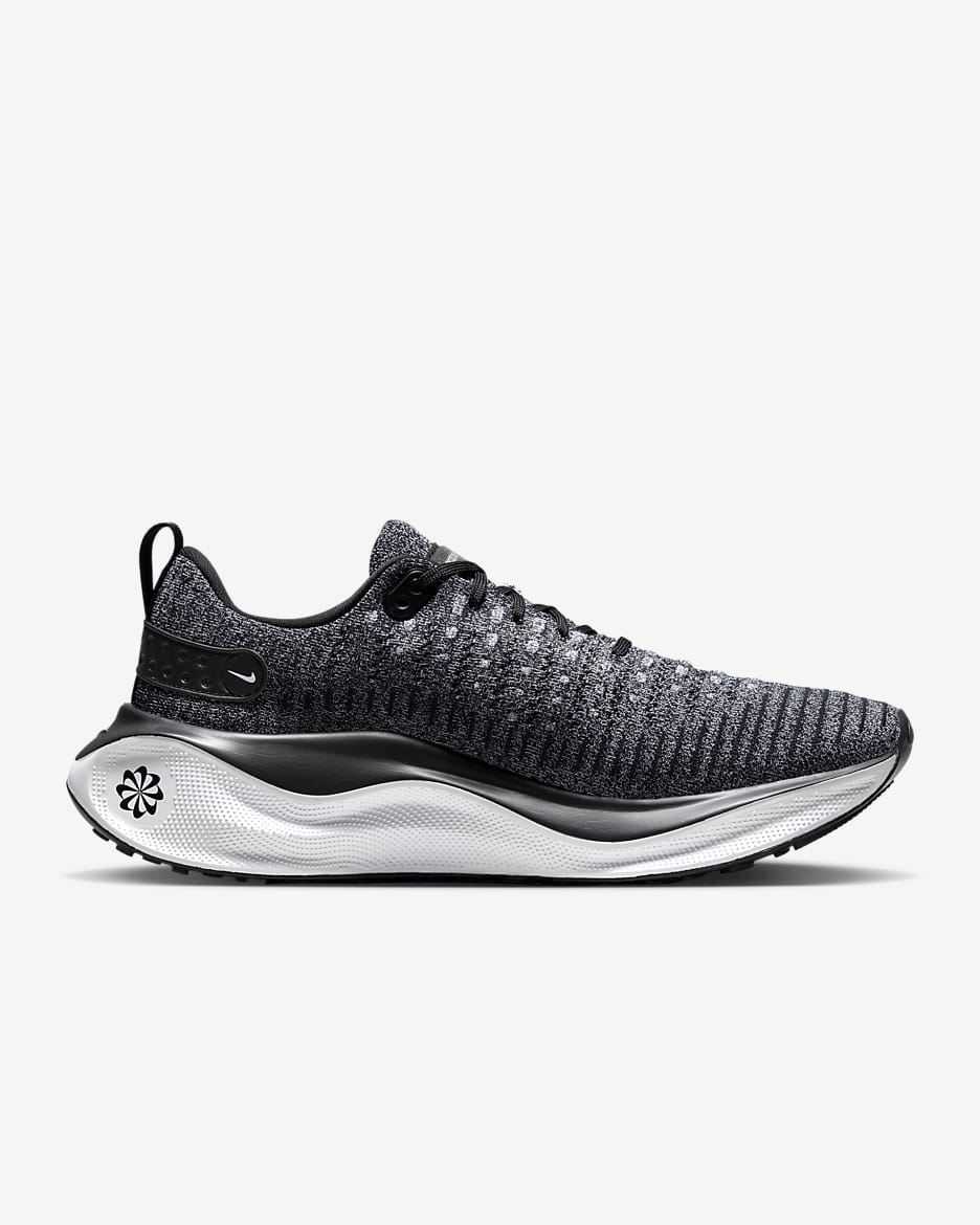 Tenis de correr en carretera para hombre Nike InfinityRN 4 - Negro/Blanco/Negro