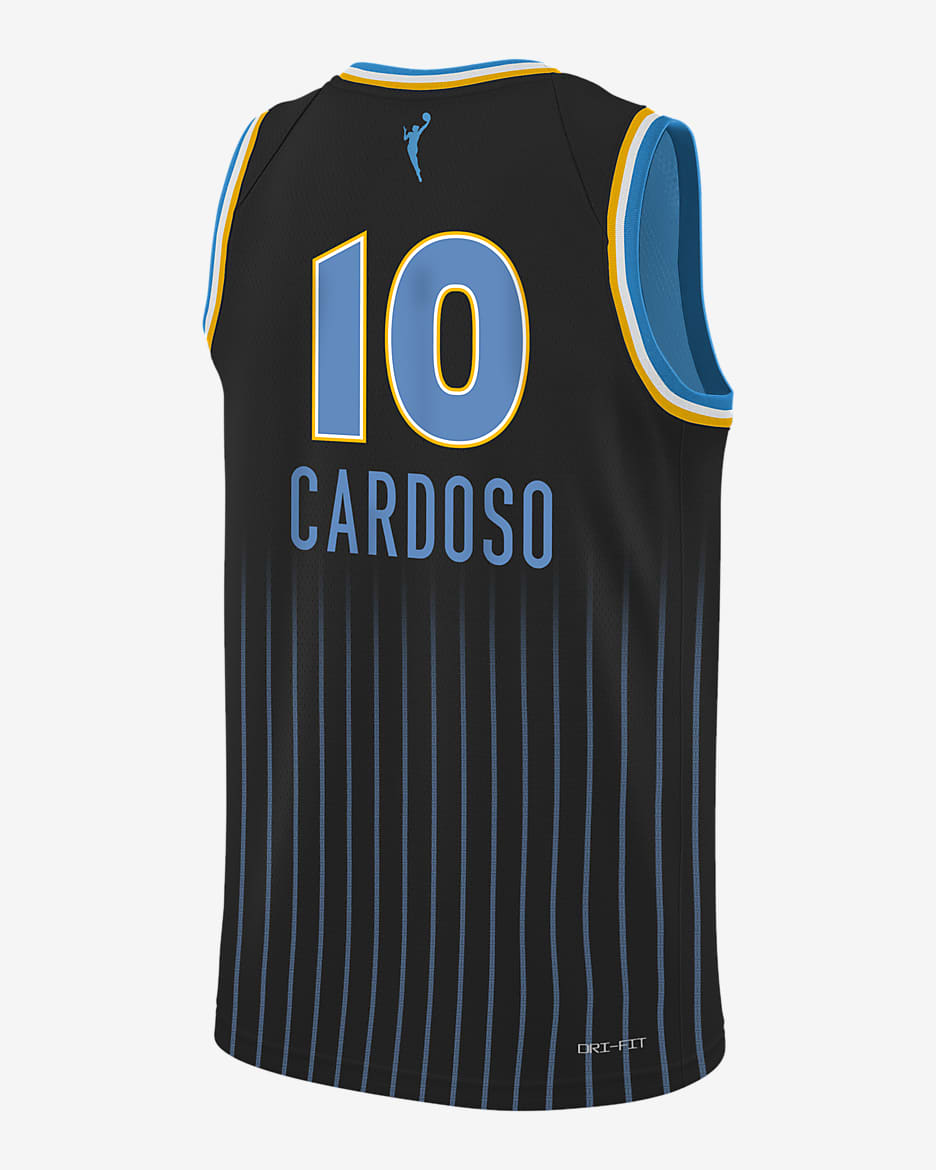 Kamilla Cardoso Chicago Sky 2024 Explorer Edition Big Kids' Nike Dri-FIT WNBA Swingman Jersey - Black