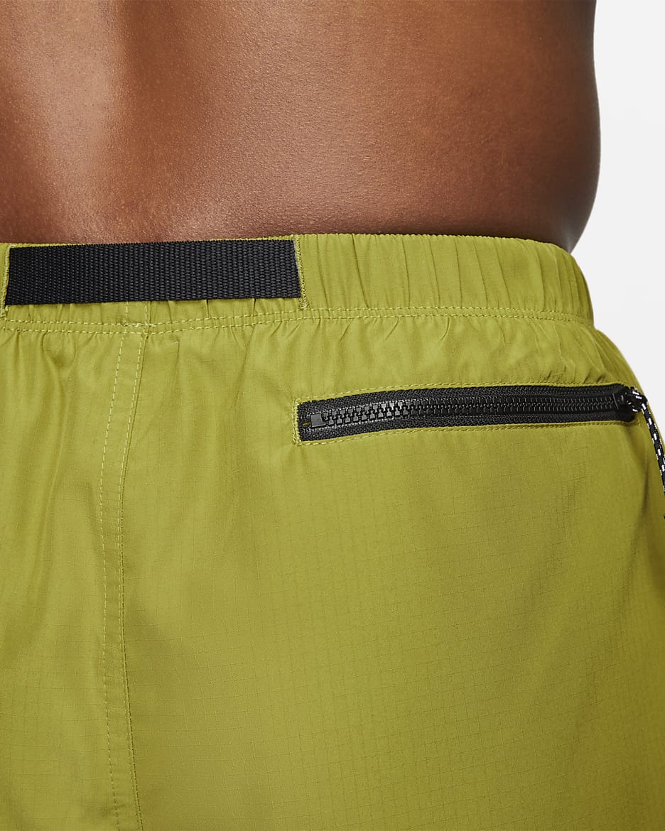 Nike Men's 5" Belted Packable Swim Trunks - Moss