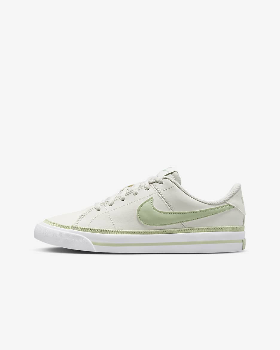 รองเท้าเด็กโต Nike Court Legacy - Phantom/ขาว/Honeydew