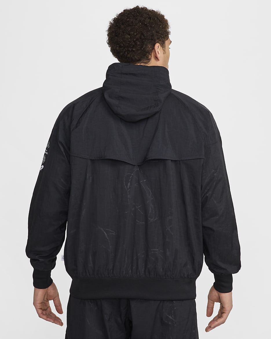 Veste de breakdance Windrunner doublée Nike Sportswear pour homme - Noir