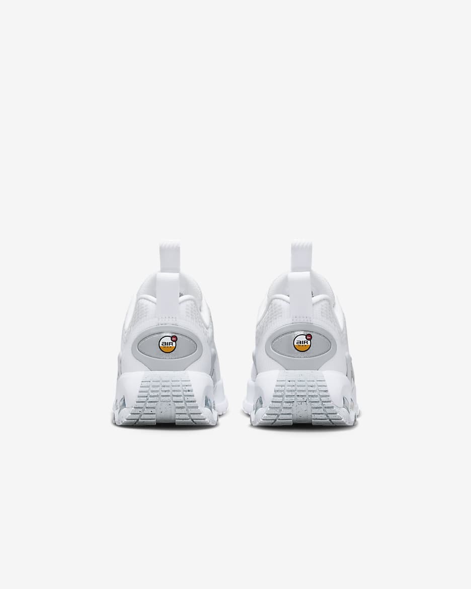 Nike Air Max Dn Little Kids' Shoes - White/White/Metallic Silver/White