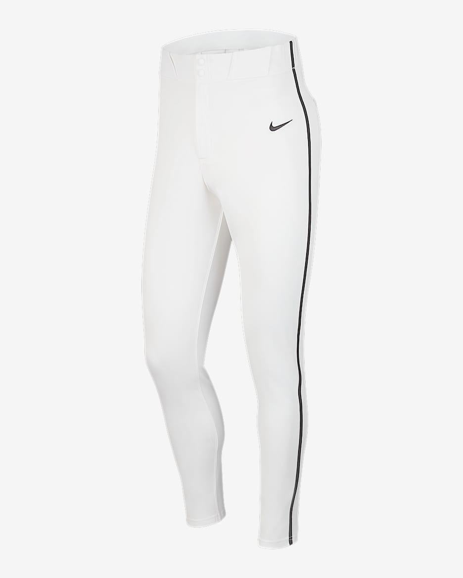 Pants de béisbol entubados para hombre Nike Vapor Select - Blanco/Negro/Negro