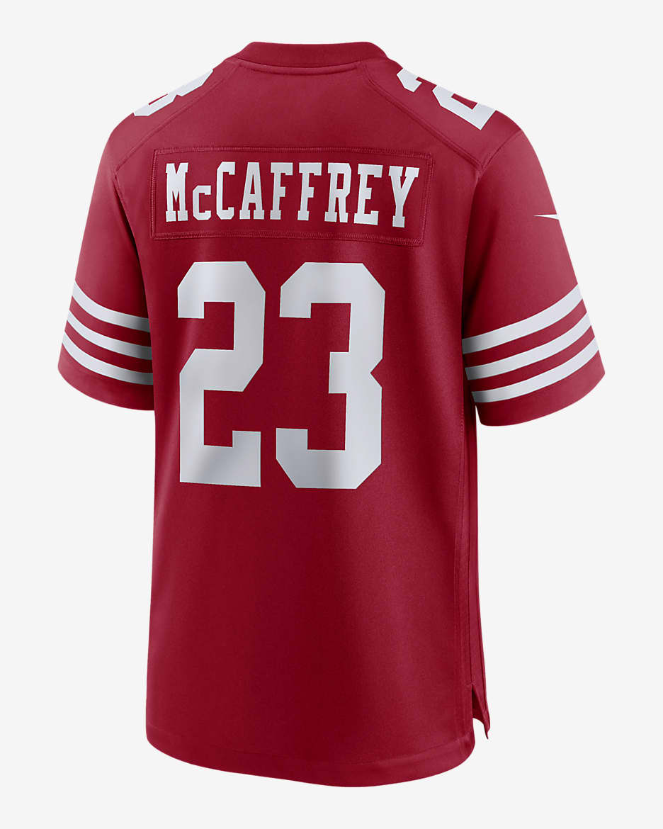 NFL San Francisco 49ers (Christian McCaffrey) Men's Game Football Jersey - Scarlet