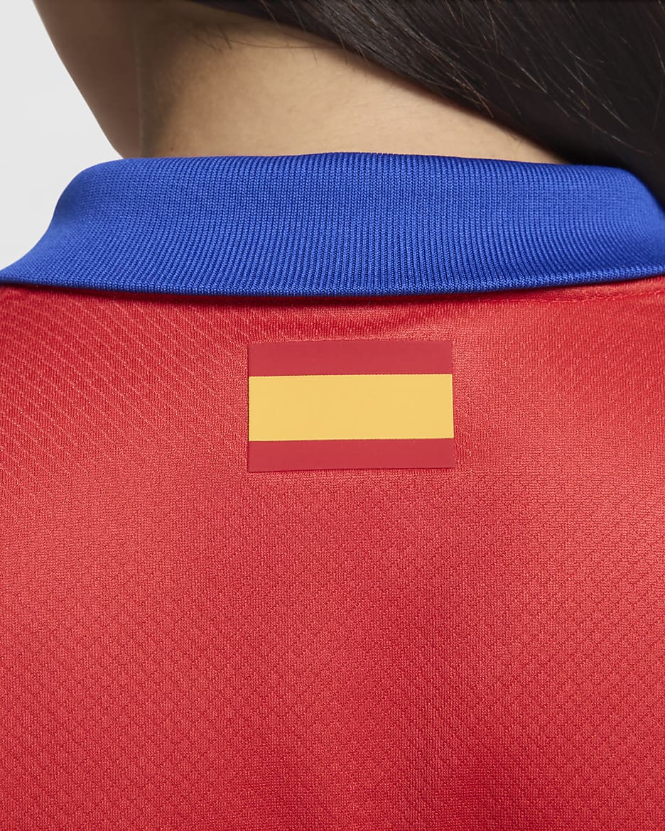 Jersey de fútbol Nike Dri-FIT Replica para mujer Atlético Madrid 2024/25 Stadium Home - Hiperroyal/Carmesí claro/Blanco