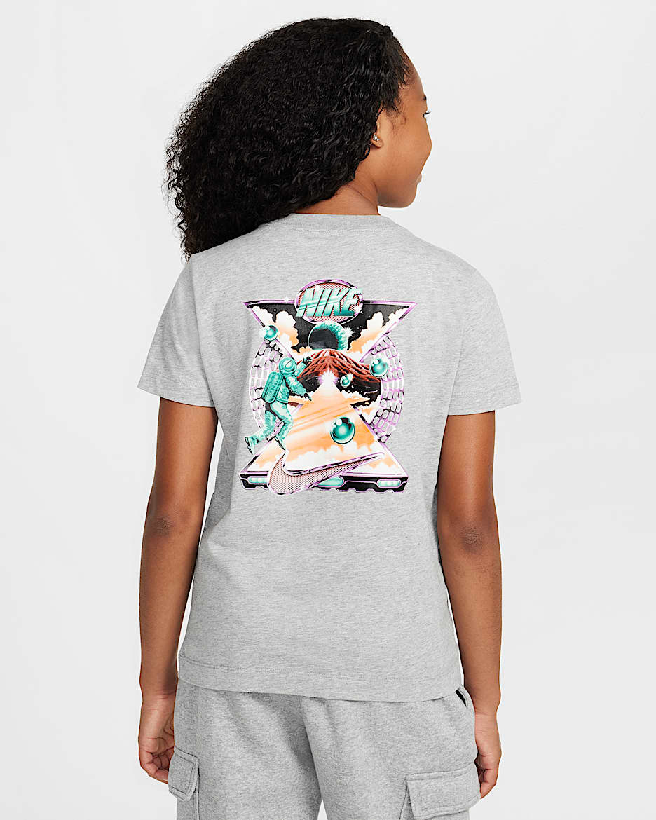 Nike Sportswear Big Kids' T-Shirt - Dark Grey Heather