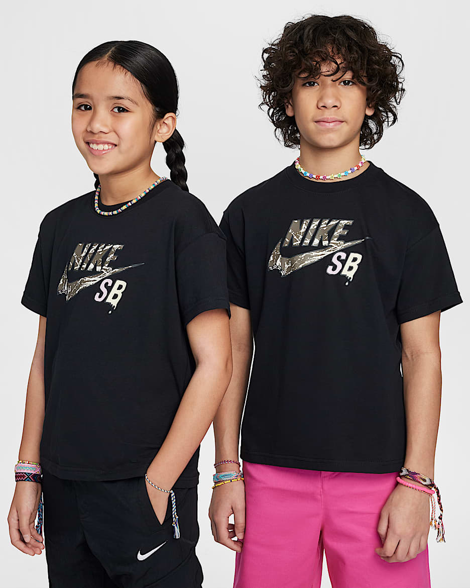 Nike SB Older Kids' T-Shirt - Black