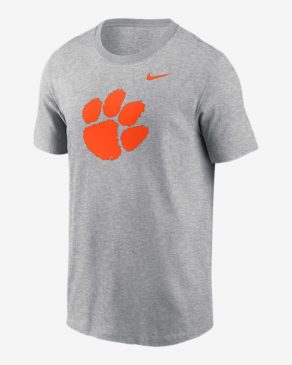 Clemson Tigers Primetime Logo Men's Nike College T-Shirt - Dark Grey Heather