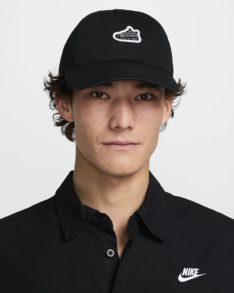 Nike Club Unstructured Patch Cap - Black