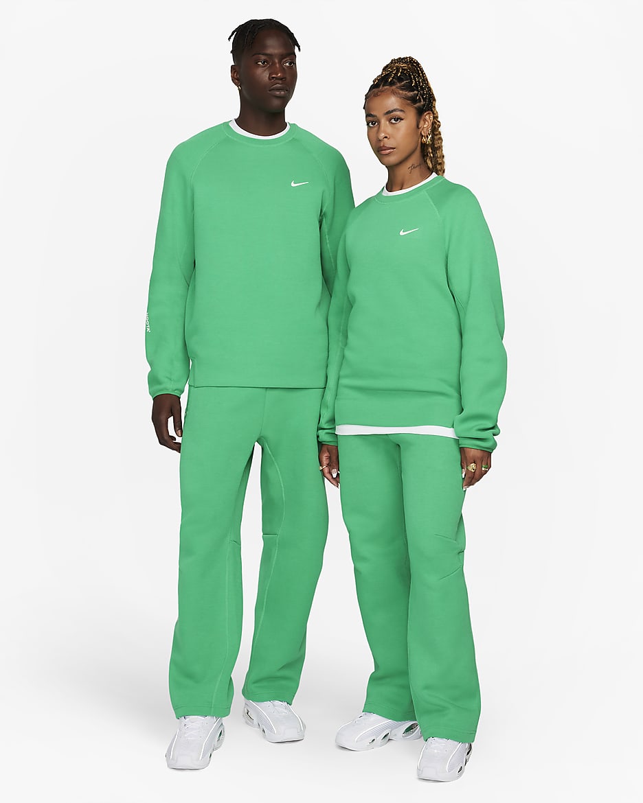 NOCTA Tech Fleece Men's Crew - Stadium Green/Sail