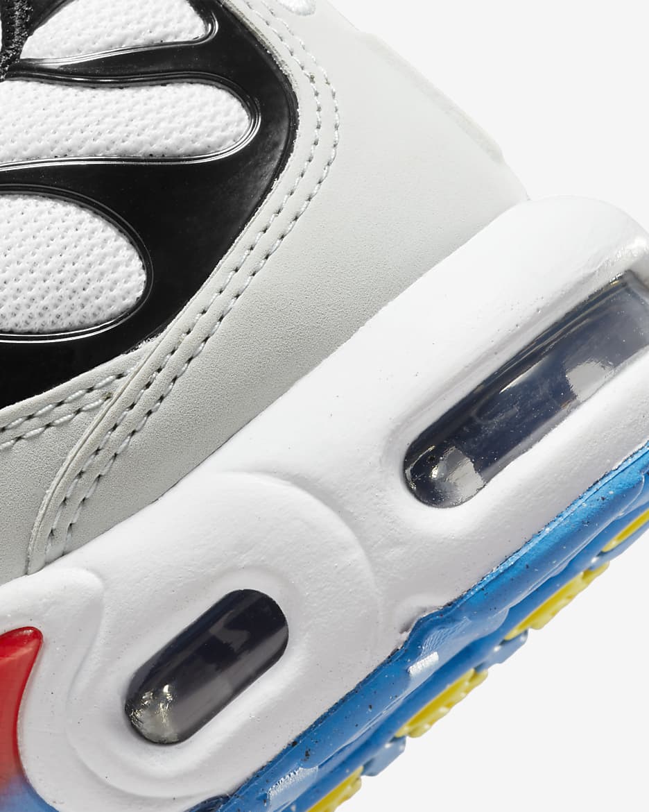 Nike Air Max Plus Little Kids' Shoes - White/Black/Pure Platinum/White