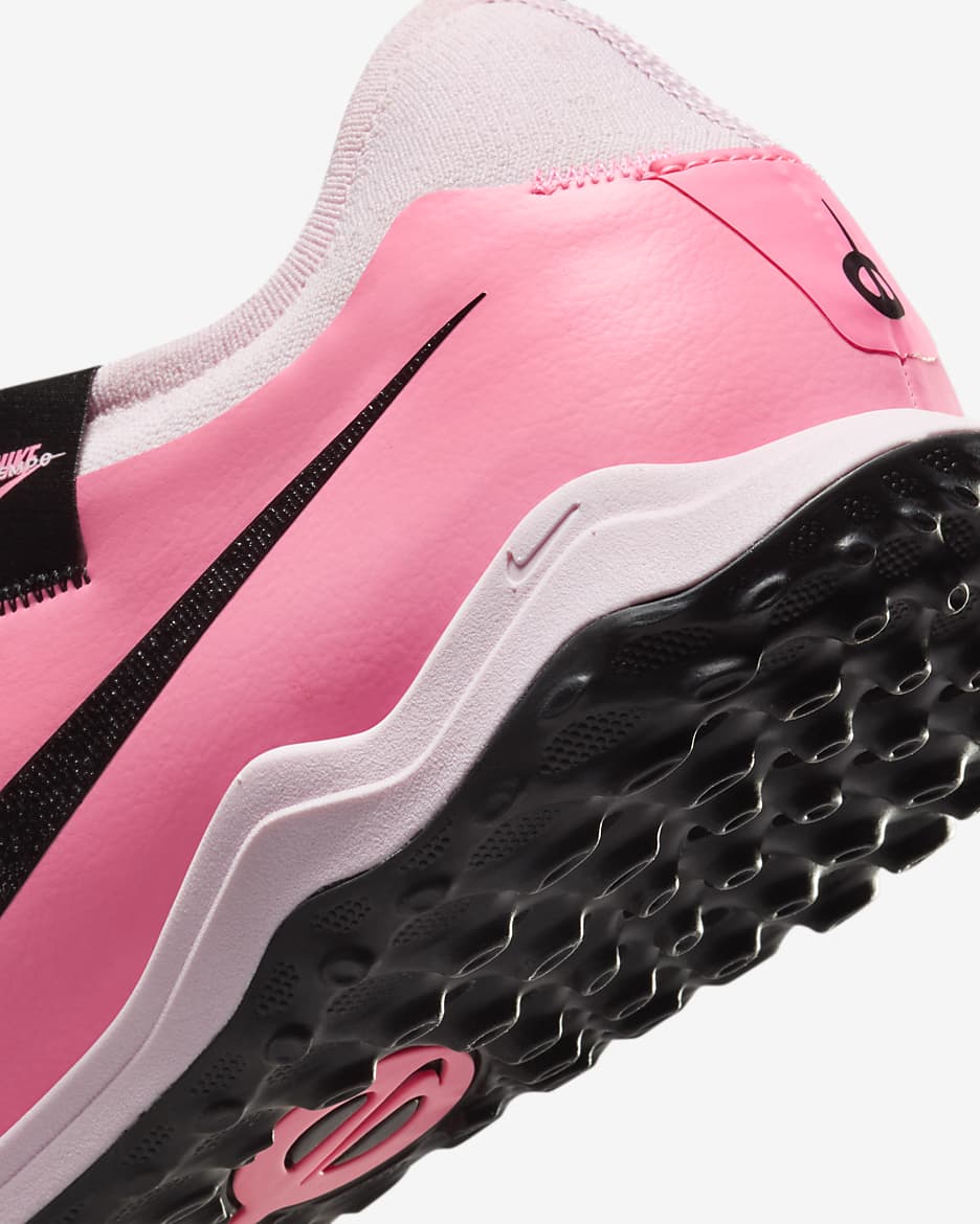 Nike Tiempo Legend 10 Pro TF Low-Top Soccer Shoes - Pink Foam/Black