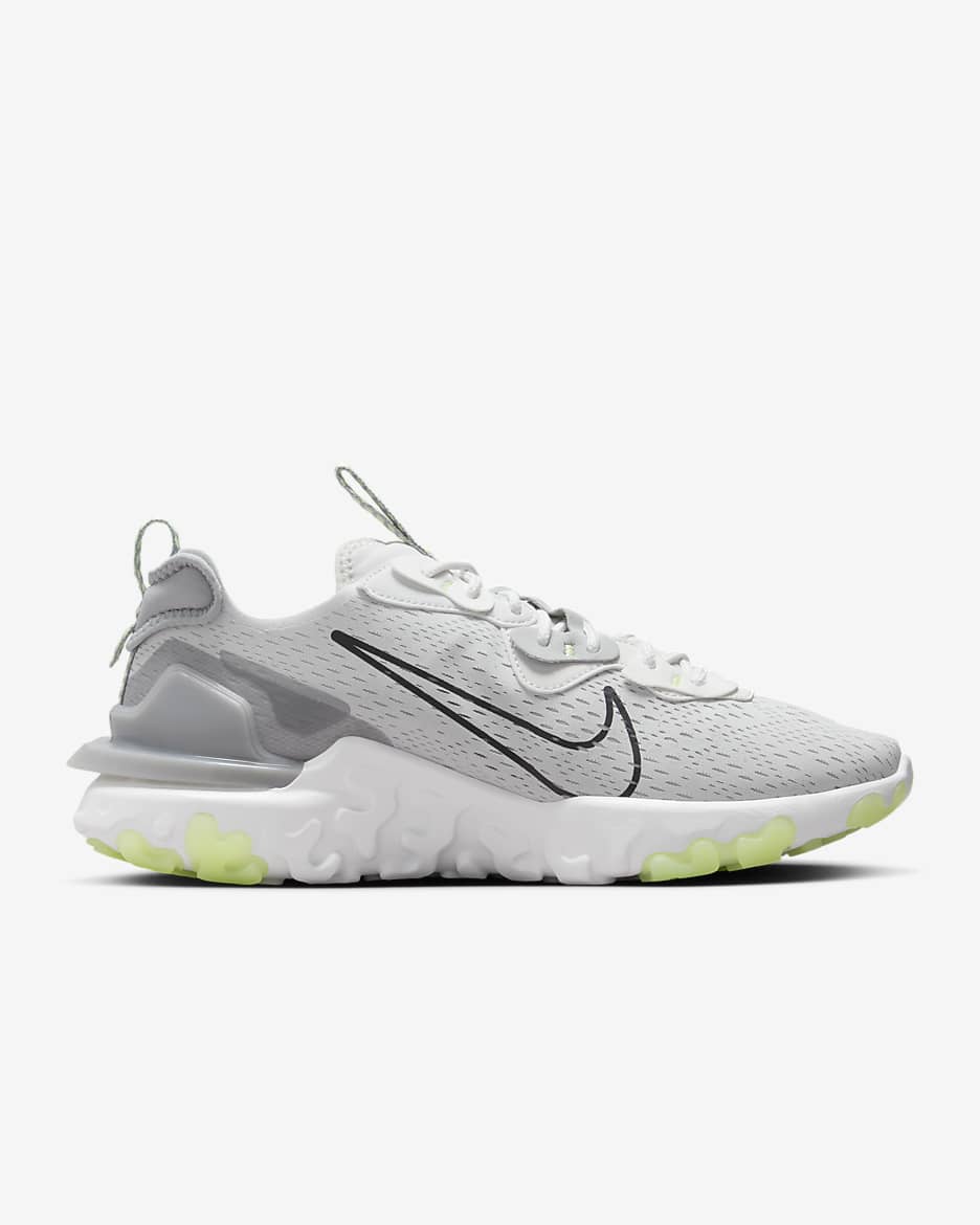 Chaussure Nike React Vision pour homme - Photon Dust/Barely Volt/Summit White/Noir