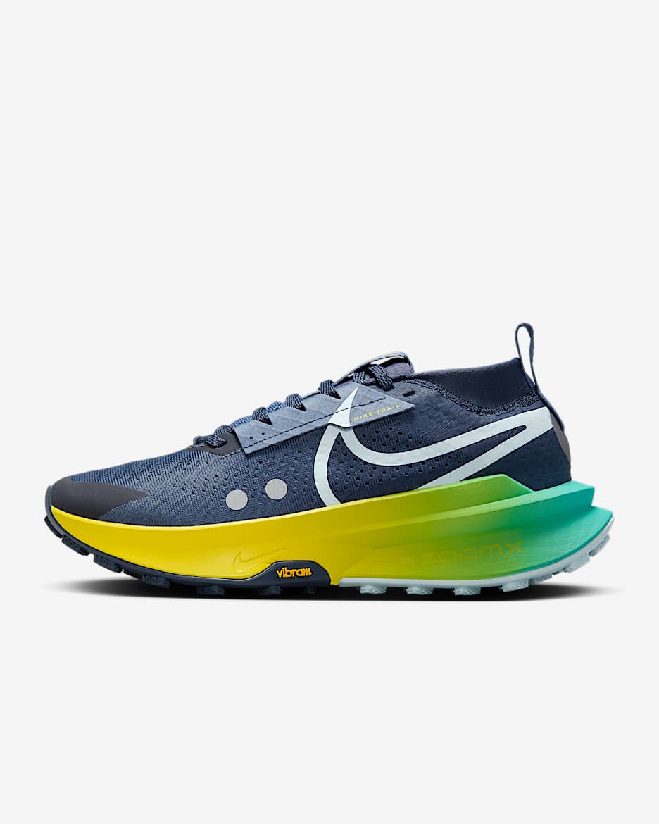Nike Zegama 2 Women's Trail-Running Shoes - Thunder Blue/Diffused Blue/Opti Yellow/Glacier Blue