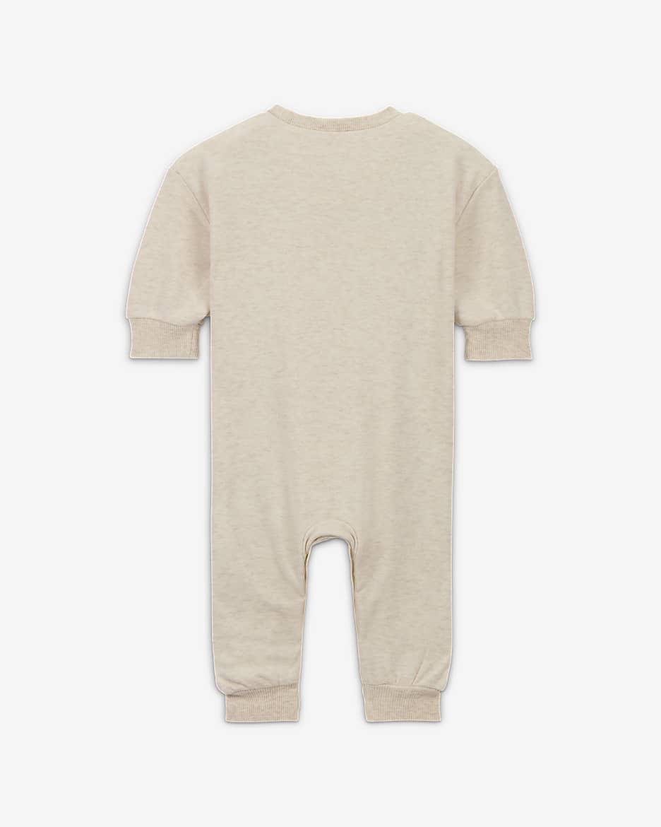 Nike Everyone From Day One Baby (0-9M) Crew Coverall - Pale Ivory