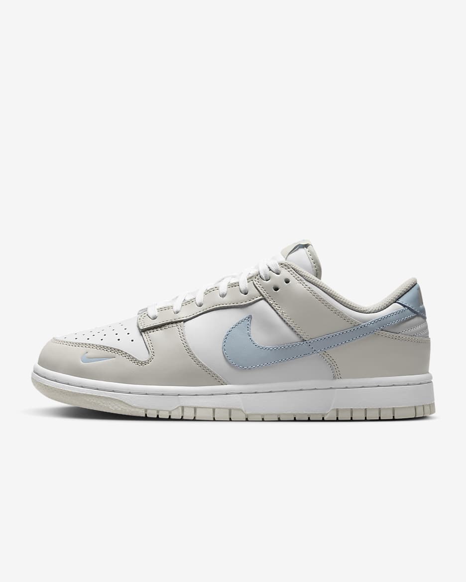 Buty damskie Nike Dunk Low - Biel/Light Bone/Light Armory Blue