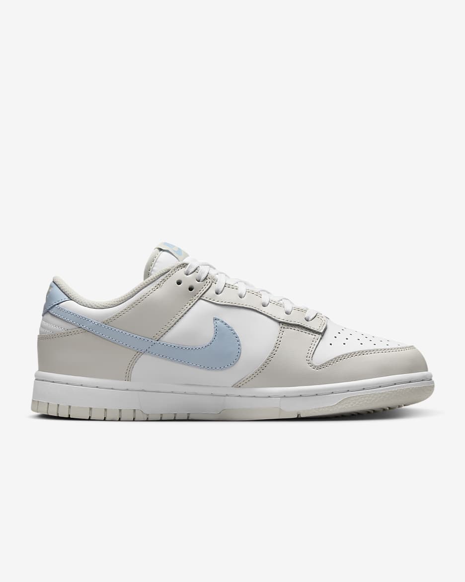 Buty damskie Nike Dunk Low - Biel/Light Bone/Light Armory Blue