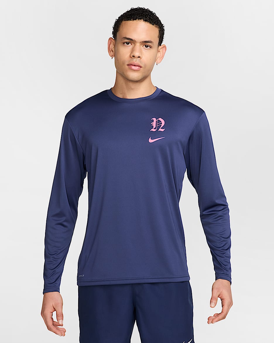Nike Swim Hydroguard Men's Long-Sleeve Top - Midnight Navy