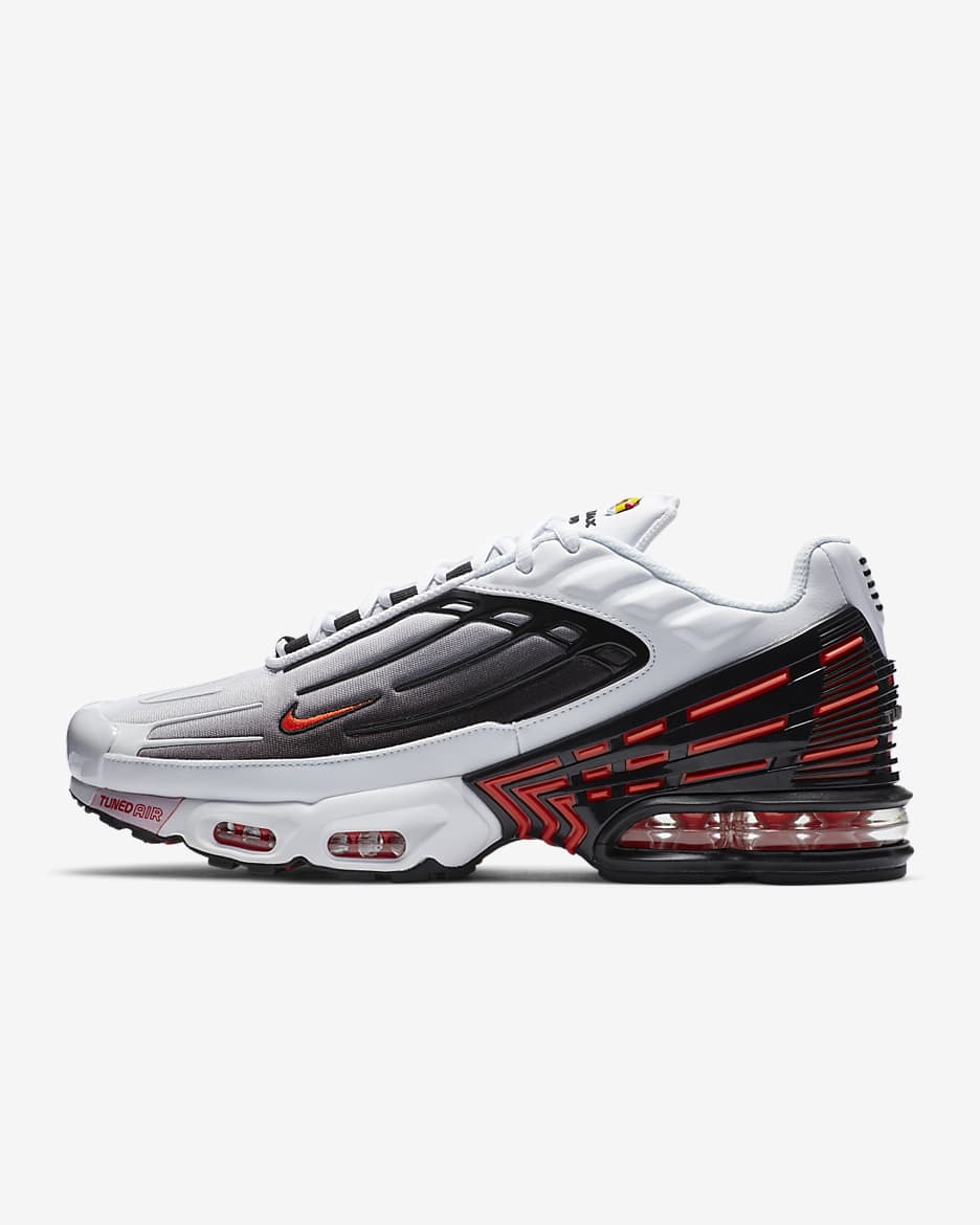 Nike Air Max Plus 3 Men's Shoes - White/Black/Gunsmoke/Team Orange