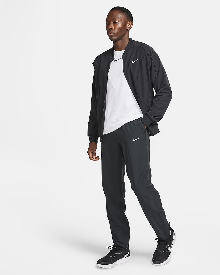 Pantalon de tennis Dri-FIT NikeCourt Advantage pour homme - Noir/Blanc