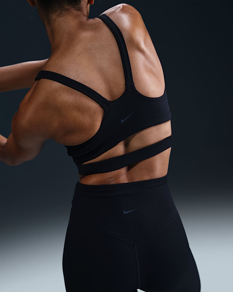 Nike Zenvy Rib Women's Light-Support Padded Sports Bra