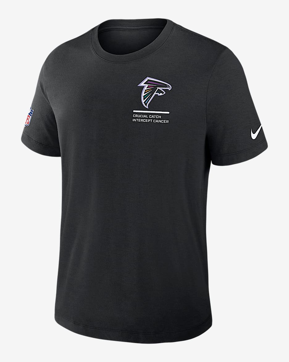 Atlanta Falcons Crucial Catch Men's Nike Dri-FIT NFL T-Shirt - Black