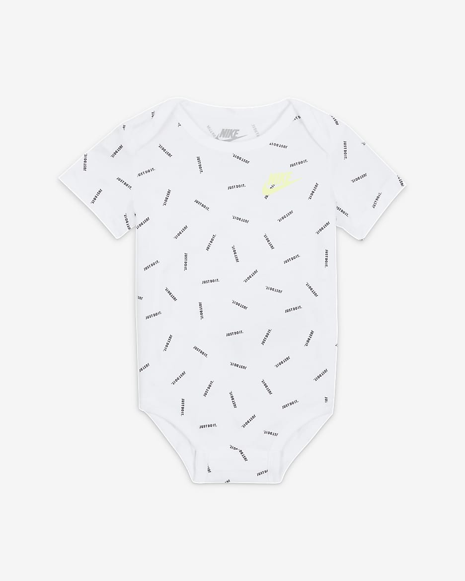 Nike Just Do It Driedelige set met broek voor baby's (3-6 maanden) - Zwart