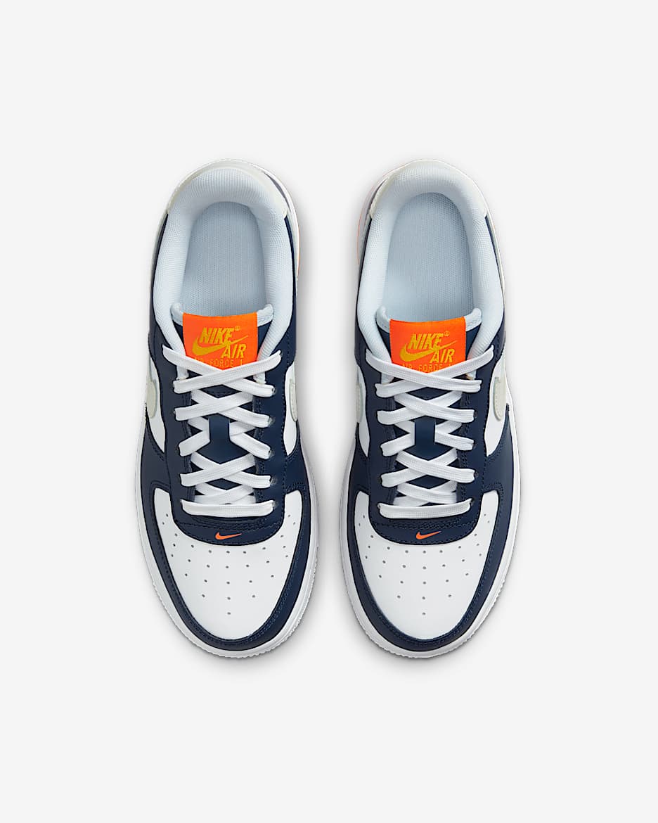 Blue Orange And Gray Air Force Ones Blue Orange And White Air