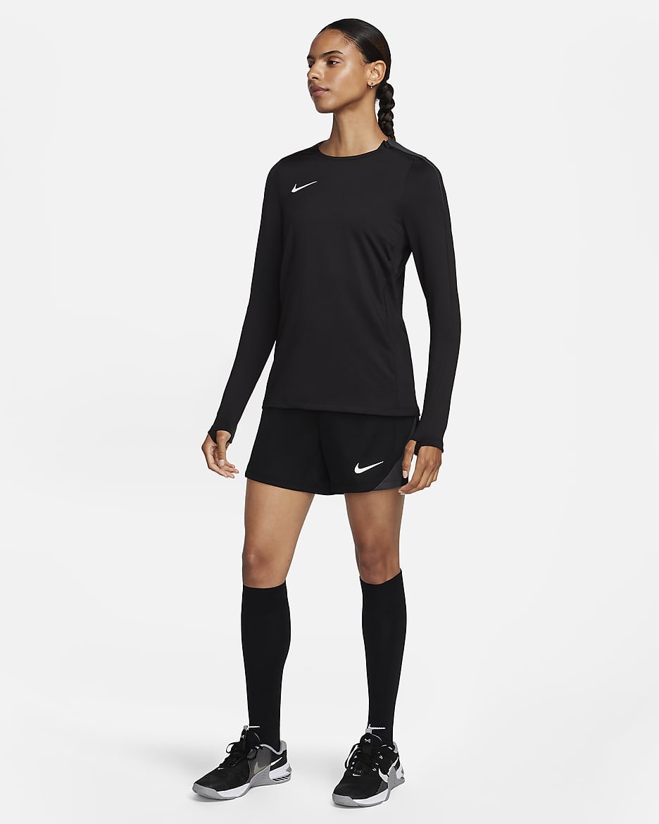 Nike Strike Dri-FIT voetbalshorts voor dames - Zwart/Anthracite/Wit