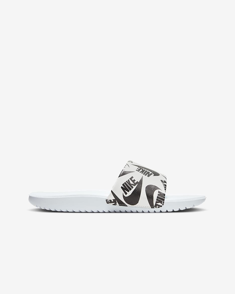 Nike Kawa SE JDI Younger/Older Kids' Slides - Football Grey/Summit White/Black