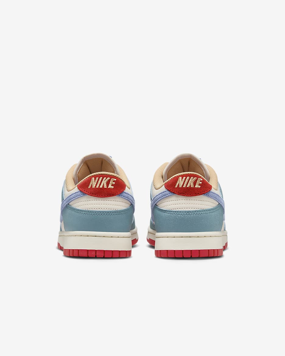 Nike Dunk Low Premium Shoes - Pale Ivory/Denim Turquoise/Light Crimson/Royal Pulse