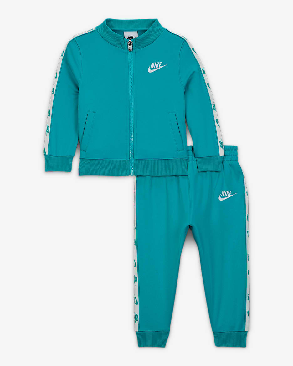 Conjunto de 2 piezas con cierre completo y logotipo para Bebé (12 a 24 meses) Nike Dri-FIT - Cactus empolvado