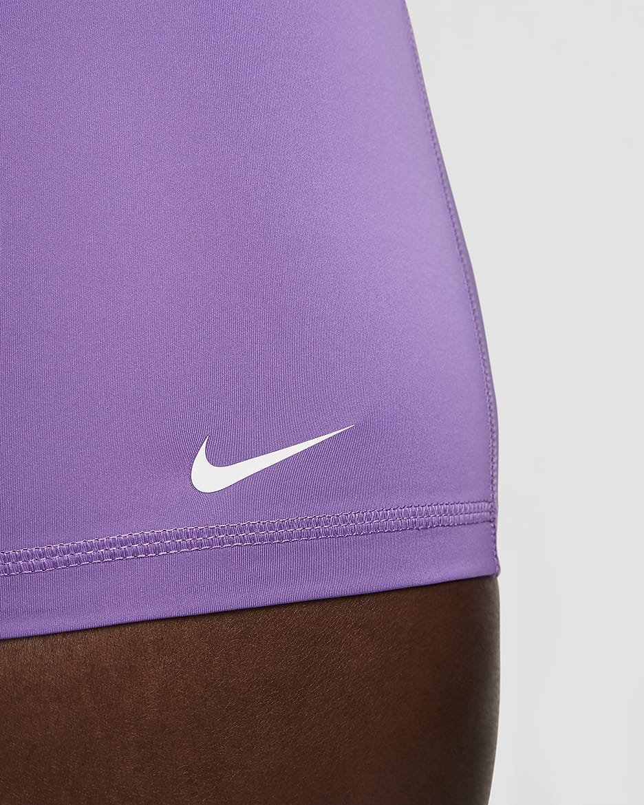 Nike Pro Women's 3" Shorts - Black Raspberry/White